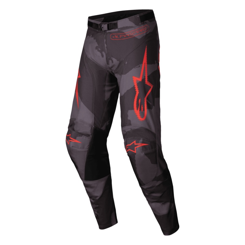 Alpinestars 2025 Racer Hollow Pants - Gray Camo Fluro Orange