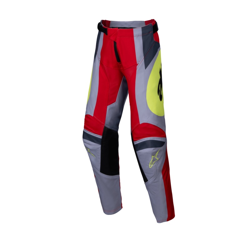 Alpinestars 2025 Youth Racer Melt Pants - Bright Red Gray