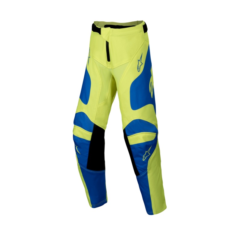 Alpinestars 2025 Youth Racer Veil Pants - Fluro Yellow Blue
