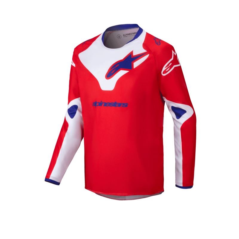 Alpinestars 2025 Youth Racer Veil Jersey - Bright-Red/White