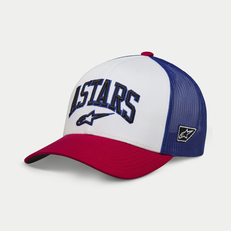 Alpinestars Dunker Trucker Hat - White/Red/Blue