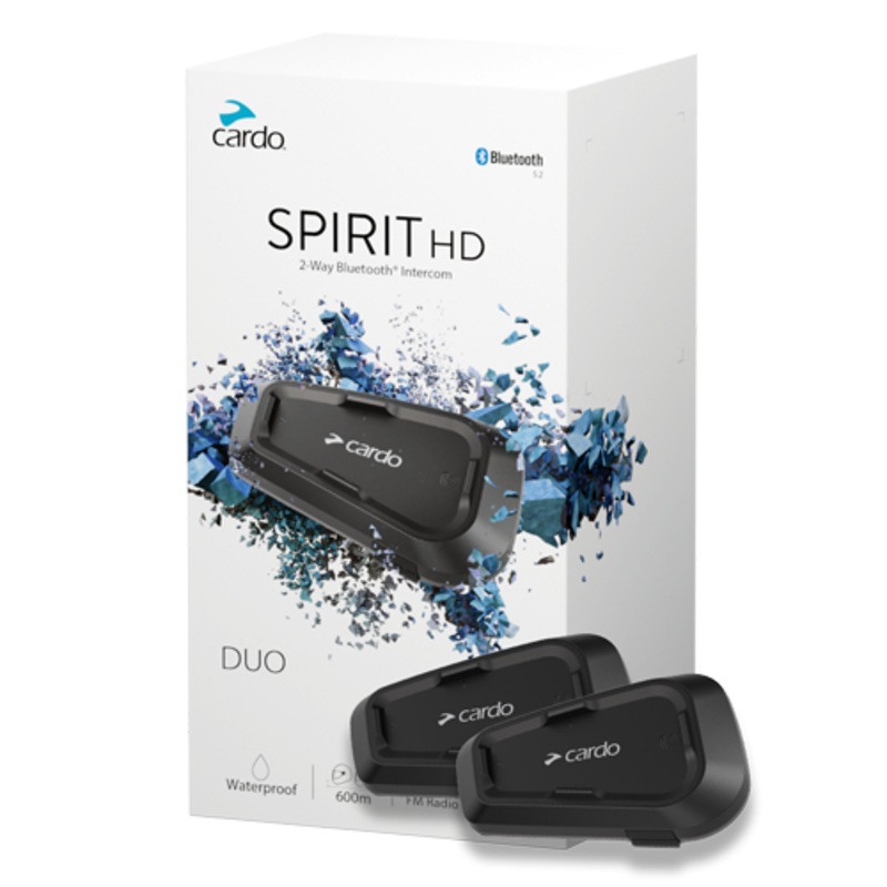 Cardo SPIRIT HD Bluetooth Intercom - DUO KIT