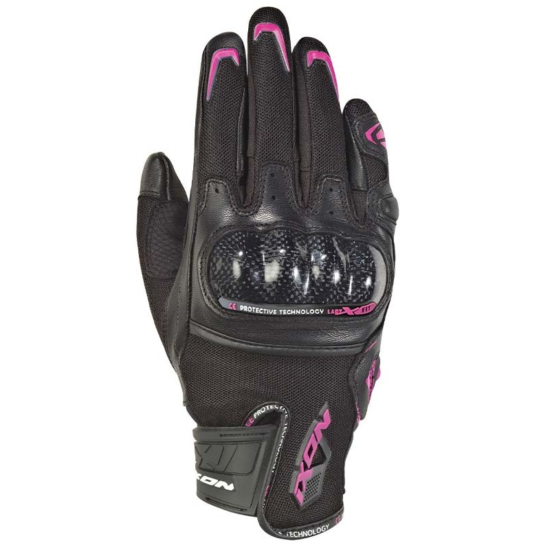 Ixon Rs Rise Air Women's Gloves - Black/Fuchsia