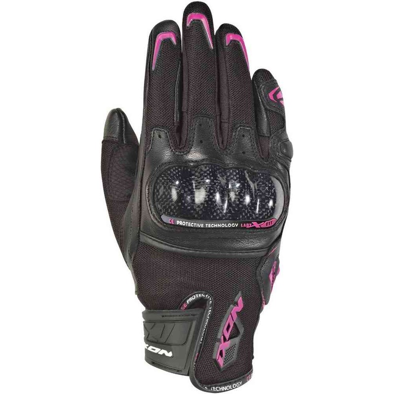 Ixon Rs4 Air Lady Gloves - Black/Fuchsia