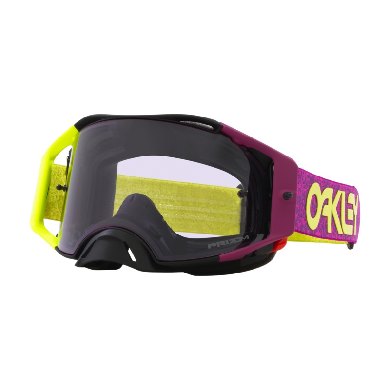Oakley Airbrake MX Retina Purple Viper Room Strap Goggles With Prizm MX Low Light Lens