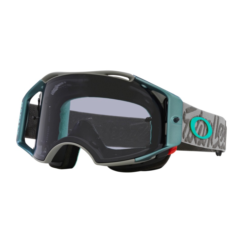Oakley Airbrake Troy Lee Design Grey Blocks Goggles With Light Grey Lens