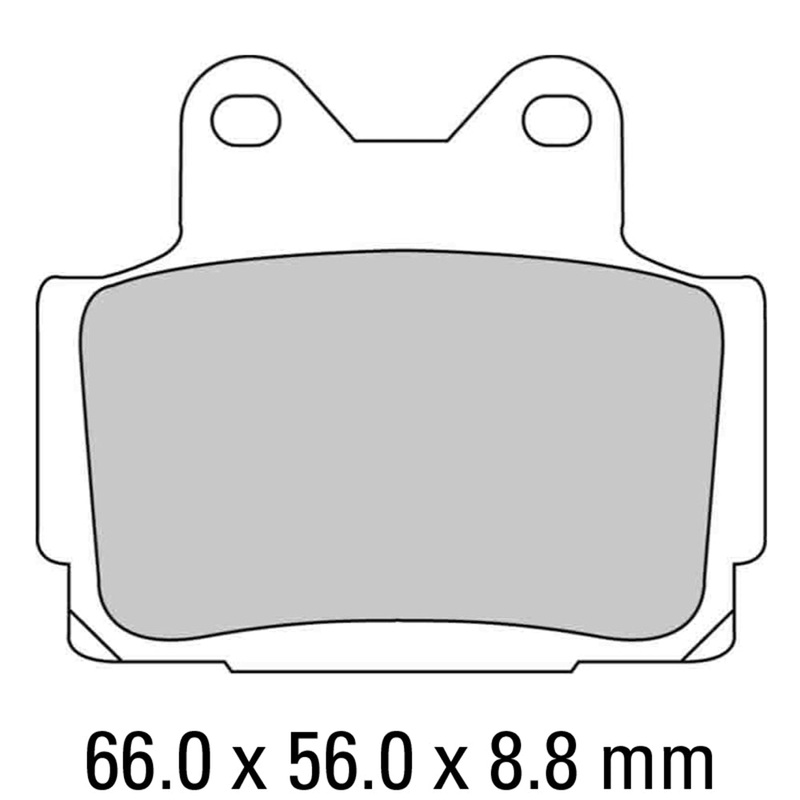 FERODO Brake Disc Pad Set - FDB386 P Platinum Compound - Non Sinter for Road or Competition