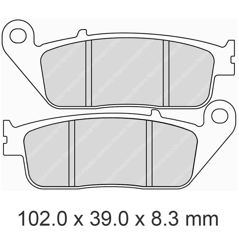 FERODO Race Brake Disc Pad Set - FDB570 XRAC