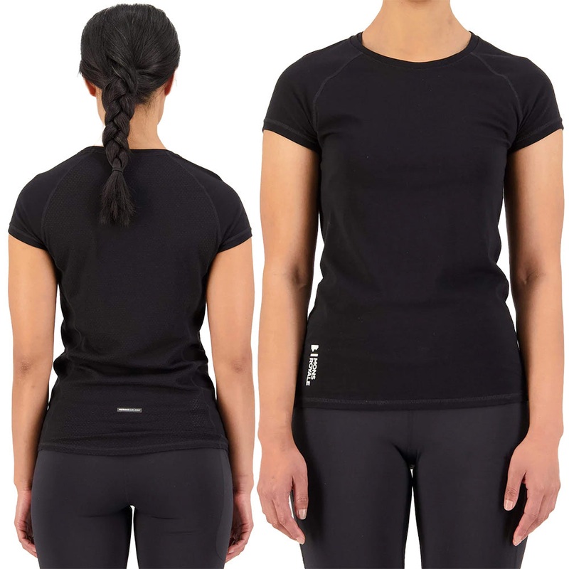 Mons Royale Bella Merino Air-Con Women's Tee - Women's L - Black