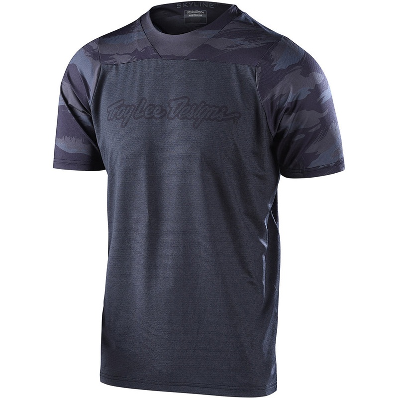 TLD Skyline Short Sleeve Jersey - 2XL - Signature Camo Heather Black - Black